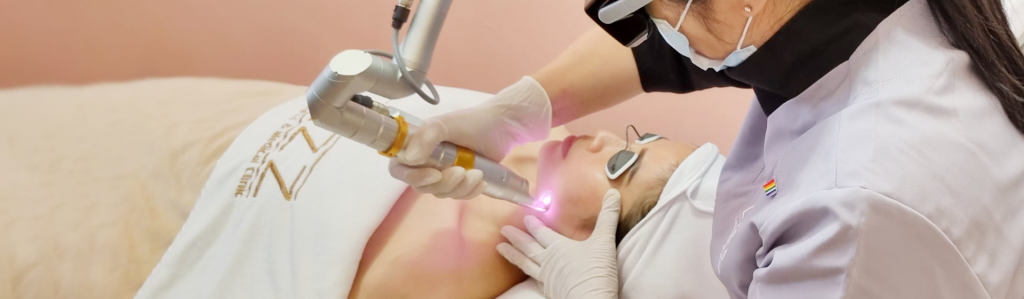 Process of hyperpigmentation treatment.